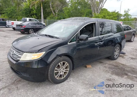 2013 Honda Odyssey Ex-L from USA, damaged, VIN 5FNRL5H61DB019863